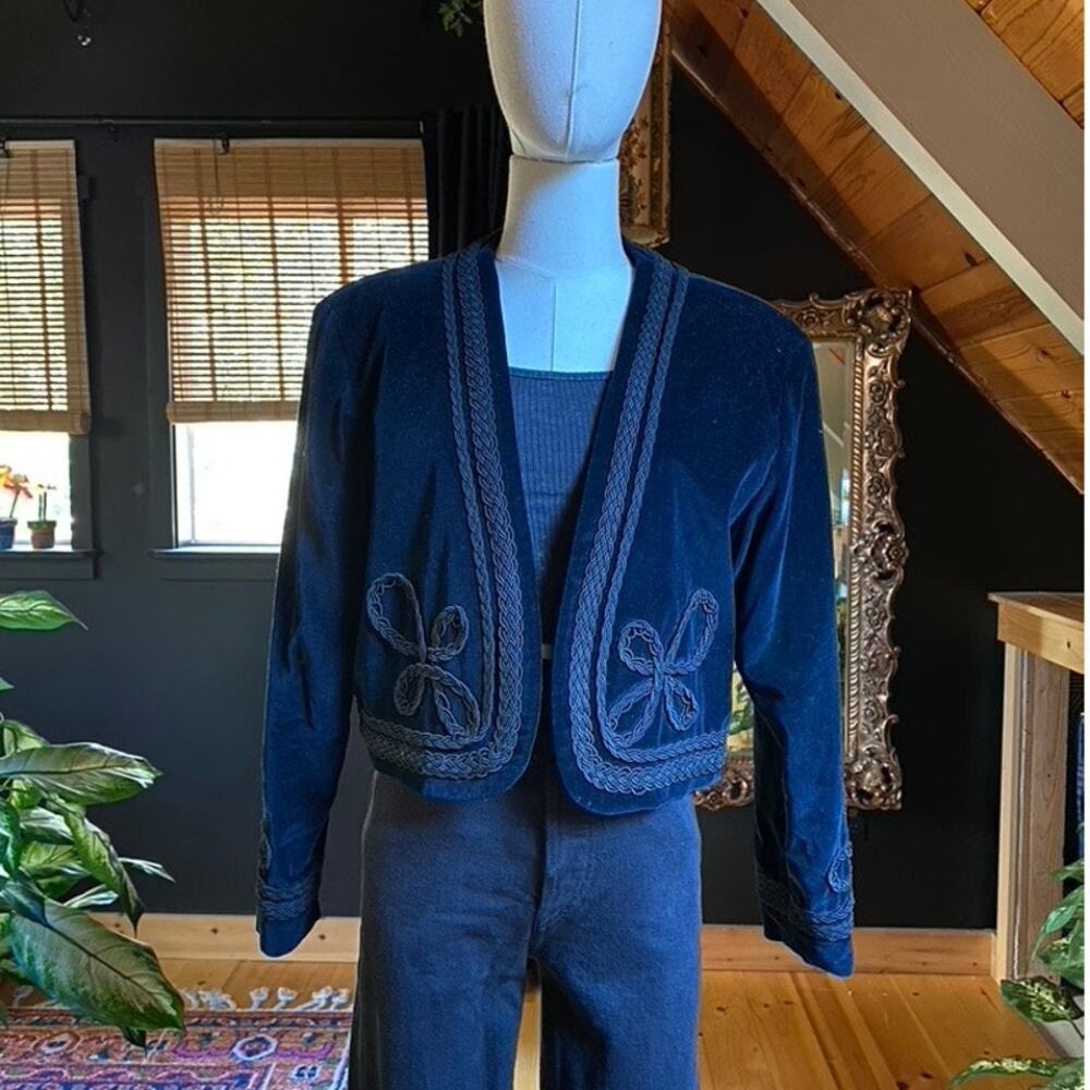 Vintage Jacket Bow Velvet